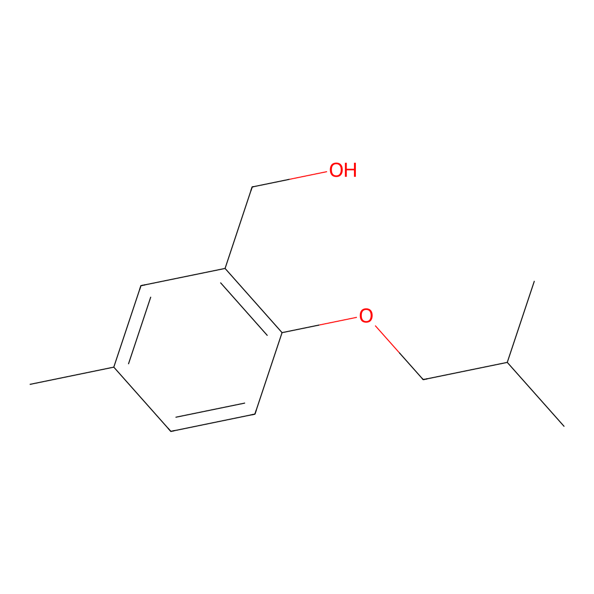 2-iso-Butoxy-5-methylbenzyl alcohol molecular structure, CAS 1443355-13-2