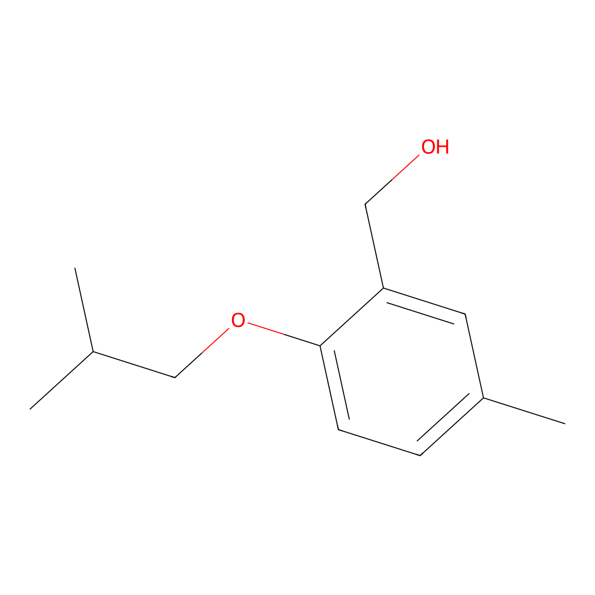 2-iso-Butoxy-5-methylbenzyl alcohol molecular structure, CAS 1443355-13-2