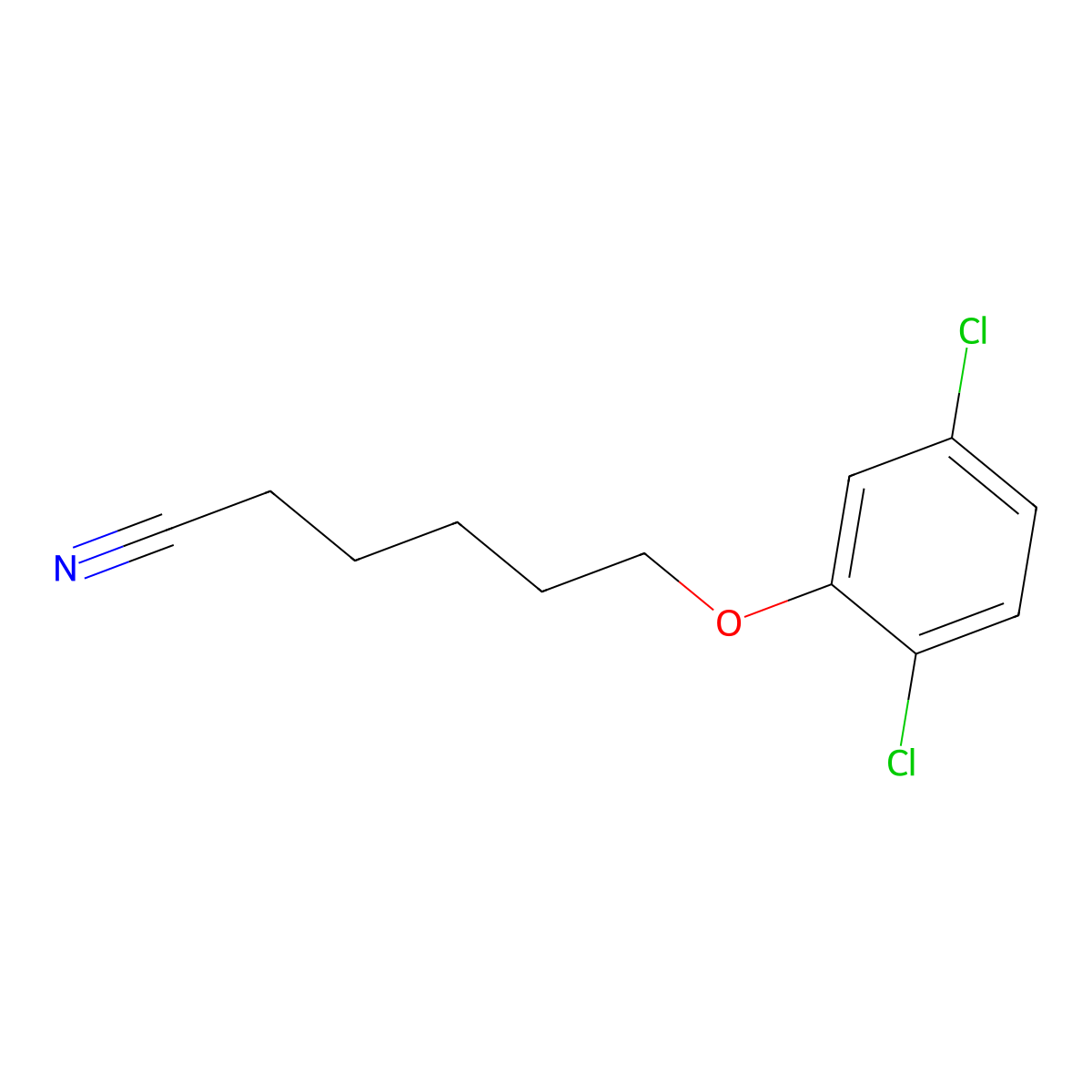 6-(2,5-Dichloro-phenoxy)hexanenitrile molecular structure, CAS 1443355-17-6