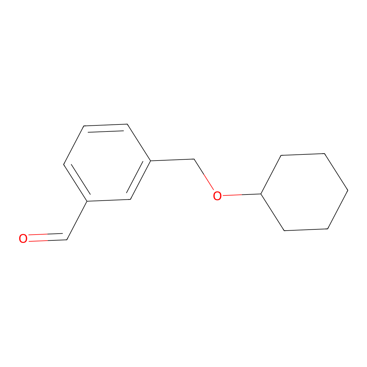 3-[(Cyclohexyloxy)methyl]benzaldehyde molecular structure, CAS 1443355-18-7