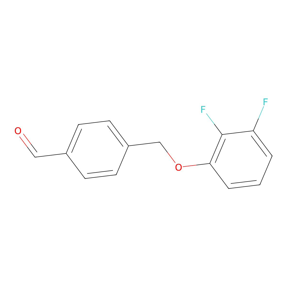 4-((2,3-Difluorophenoxy)methyl)benzaldehyde molecular structure, CAS 1443355-37-0