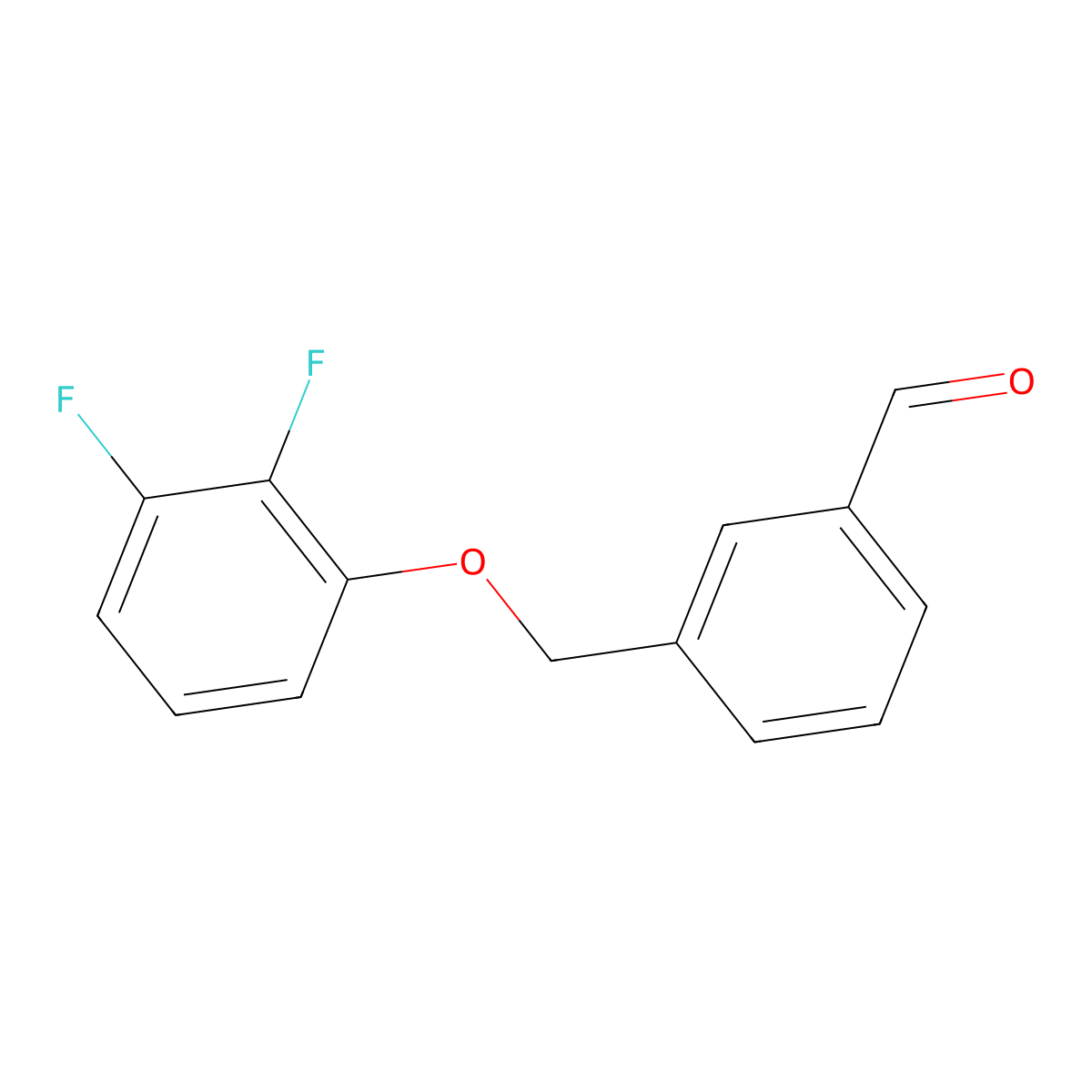 3-((2,3-Difluorophenoxy)methyl)benzaldehyde molecular structure, CAS 1443355-39-2