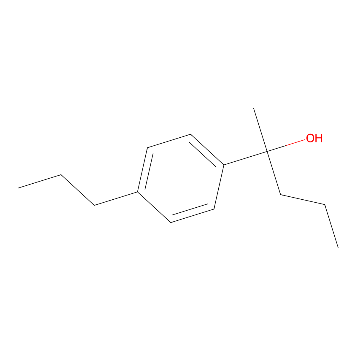 2-(4-n-Propylphenyl)-2-pentanol molecular structure, CAS 1443355-44-9