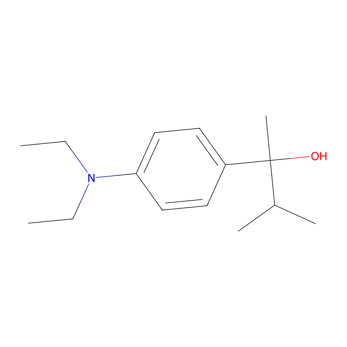 2-[4-(Diethylamino)phenyl]-3-methyl-butan-2-ol molecular structure, CAS 1443355-50-7
