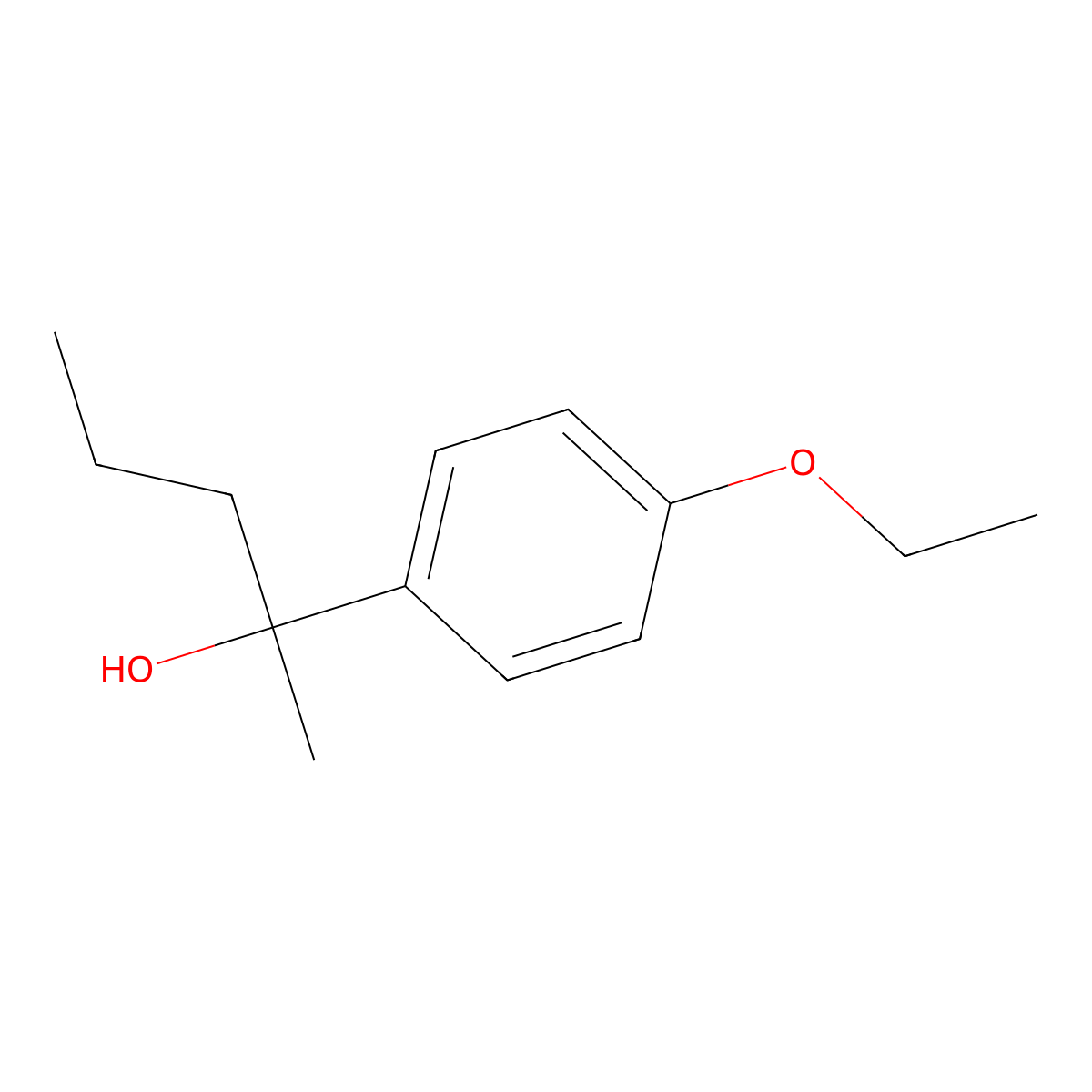 2-(4-Ethoxyphenyl)-2-pentanol molecular structure, CAS 1443355-53-0
