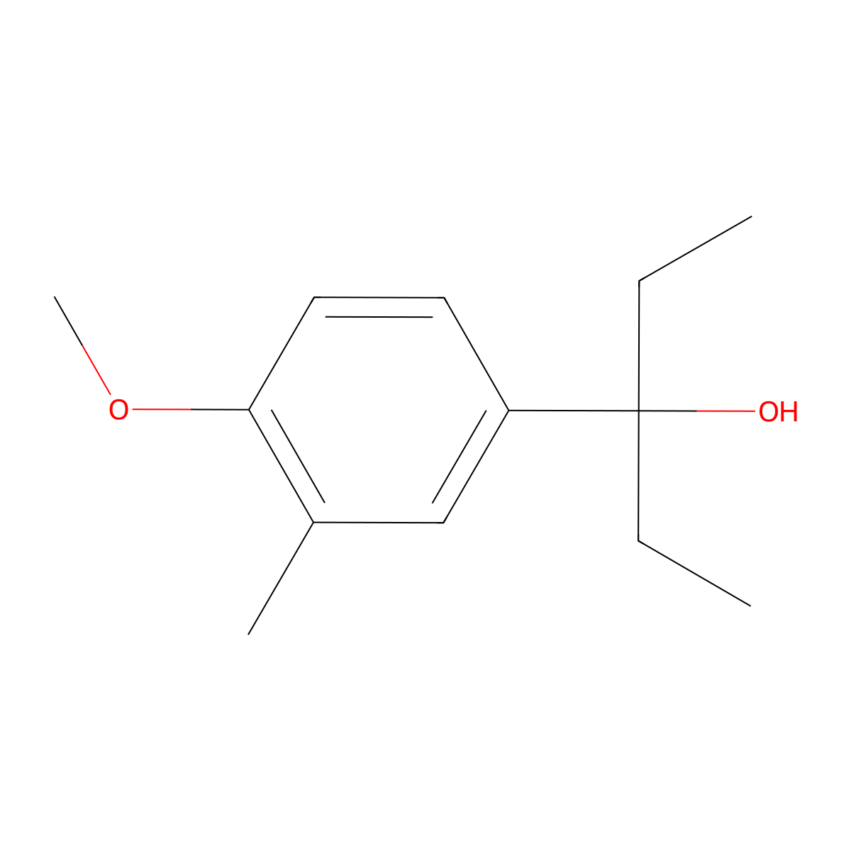 3-(4-Methoxy-3-methylphenyl)-3-pentanol molecular structure, CAS 1443355-55-2