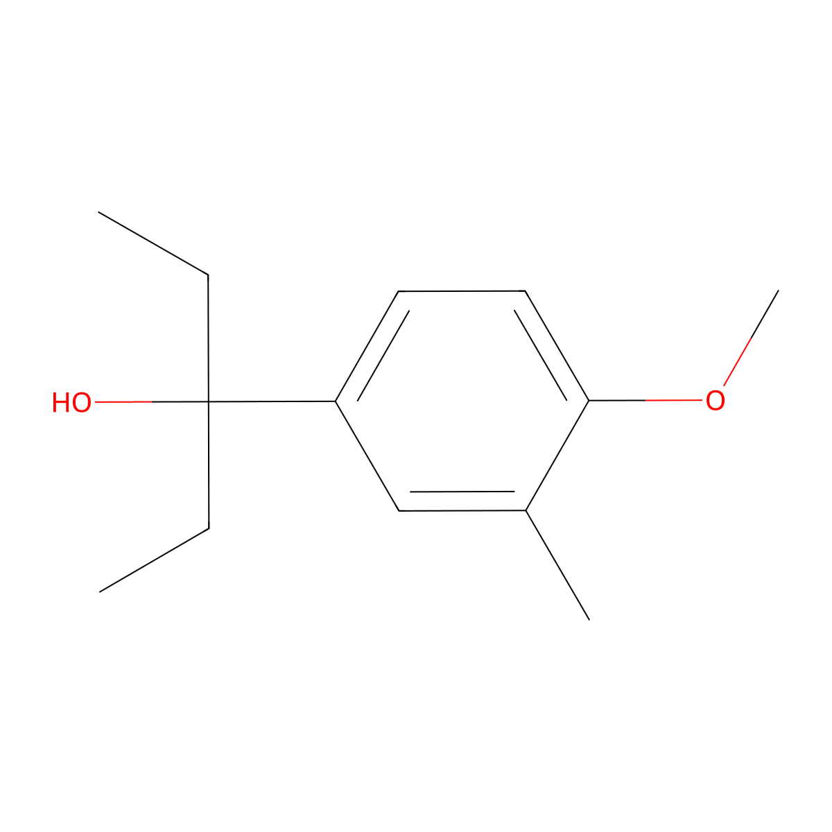 3-(4-Methoxy-3-methylphenyl)-3-pentanol molecular structure, CAS 1443355-55-2