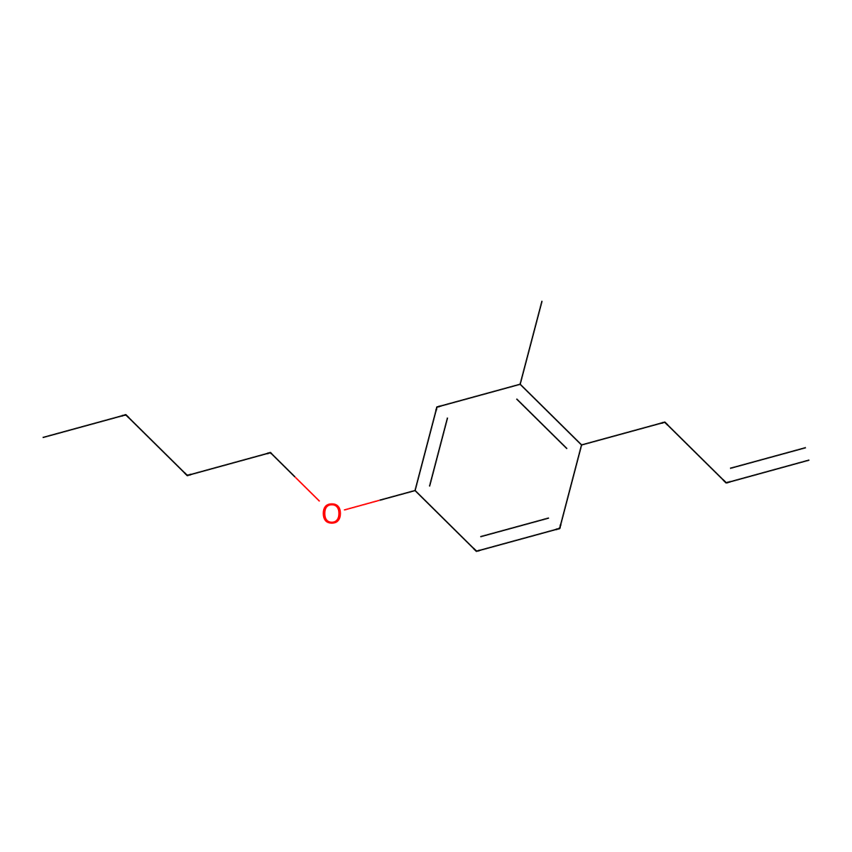 3-(4-n-Butoxy-2-methylphenyl)-1-propene molecular structure, CAS 1443355-60-9