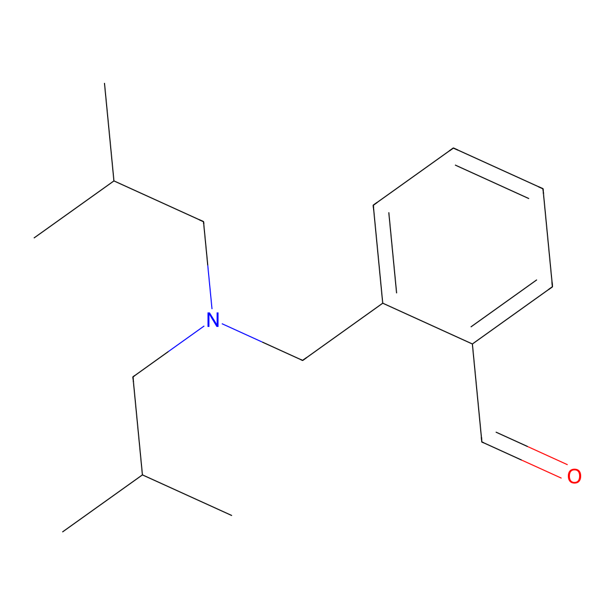 2-((Diisobutylamino)methyl)benzaldehyde molecular structure, CAS 1443355-63-2