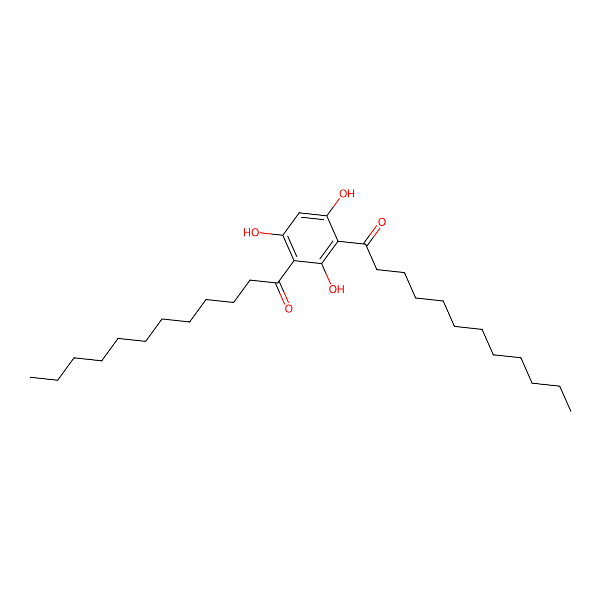 Didodecanoylphloroglucinol molecular structure, CAS 144337-28-0