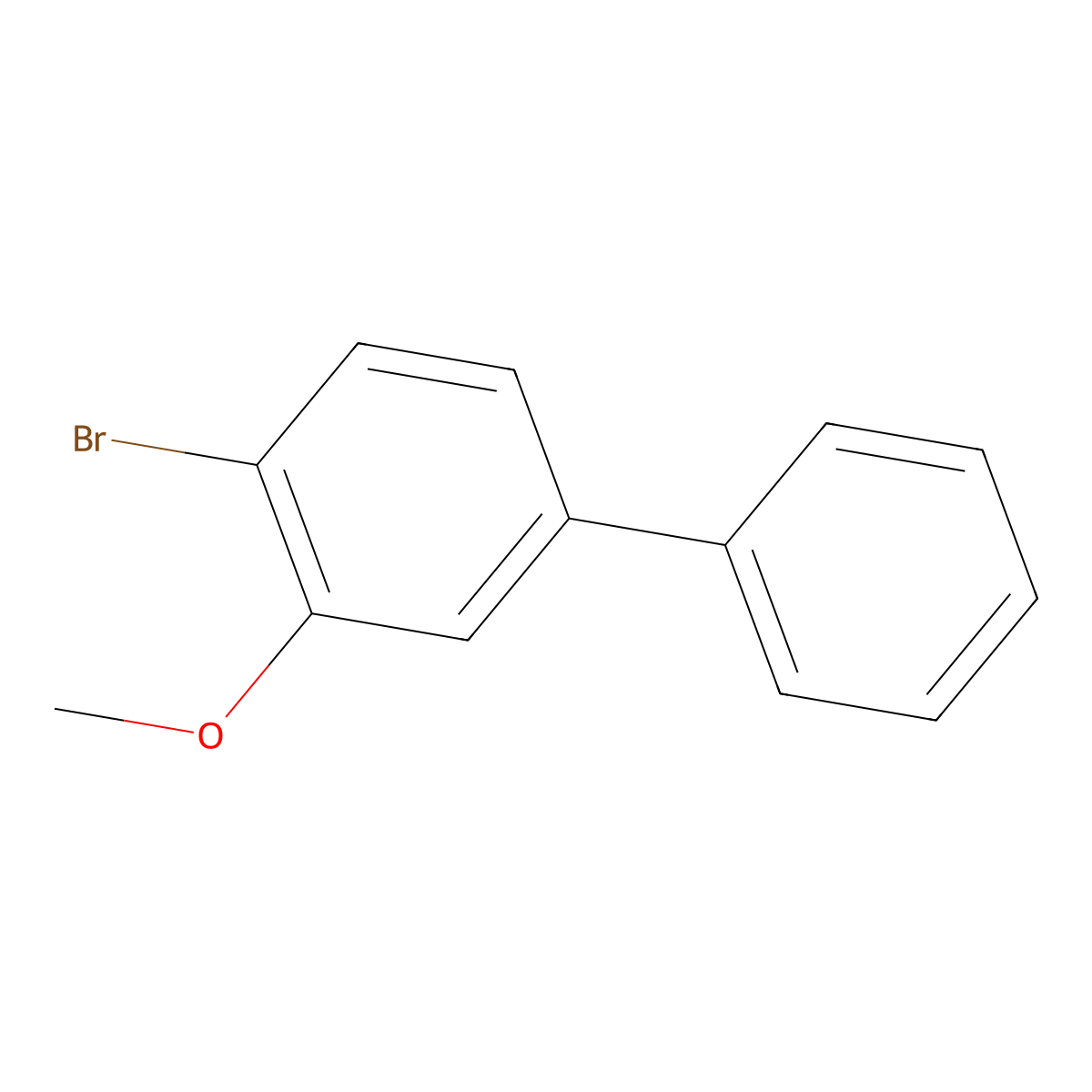 4-Bromo-3-methoxy-1,1'-biphenyl molecular structure, CAS 1443378-09-3