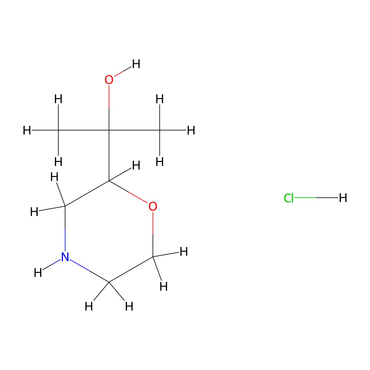 2-(Morpholin-2-yl)propan-2-ol hydrochloride molecular structure, CAS 1443380-05-9