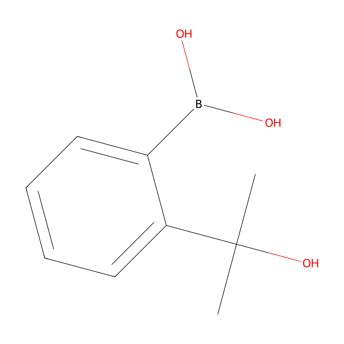 (2-(2-Hydroxypropan-2-yl)phenyl)boronic acid molecular structure, CAS 1443380-11-7