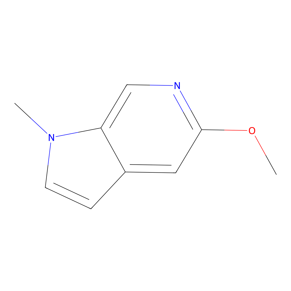 5-Methoxy-1-methyl-1H-pyrrolo[2,3-c]pyridine molecular structure, CAS 1443411-48-0