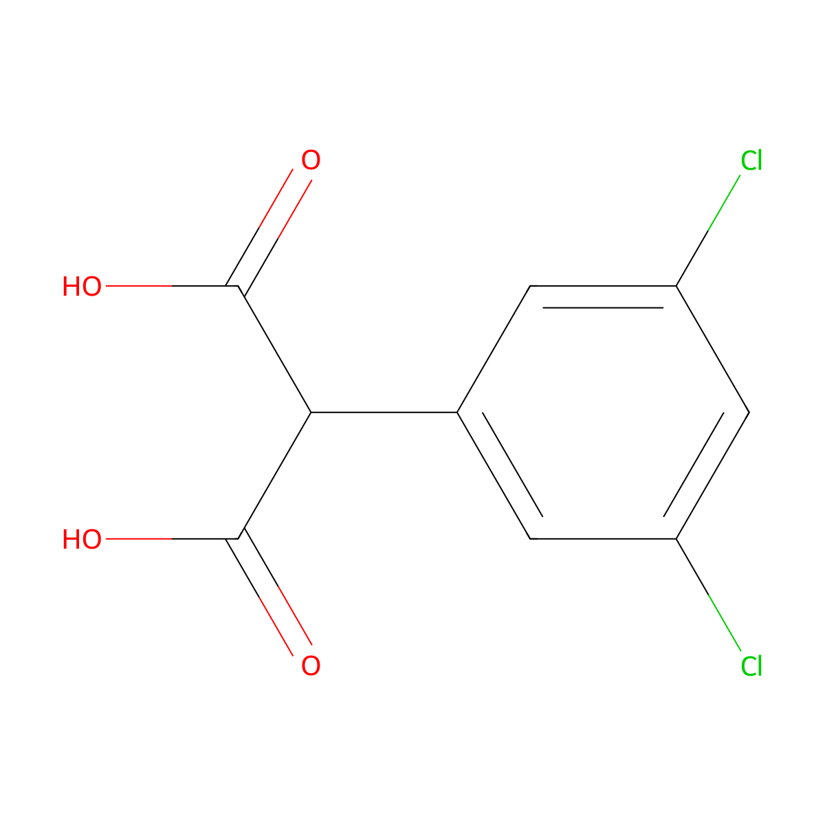 2-(3,5-Dichlorophenyl)malonic acid molecular structure, CAS 1443412-41-6
