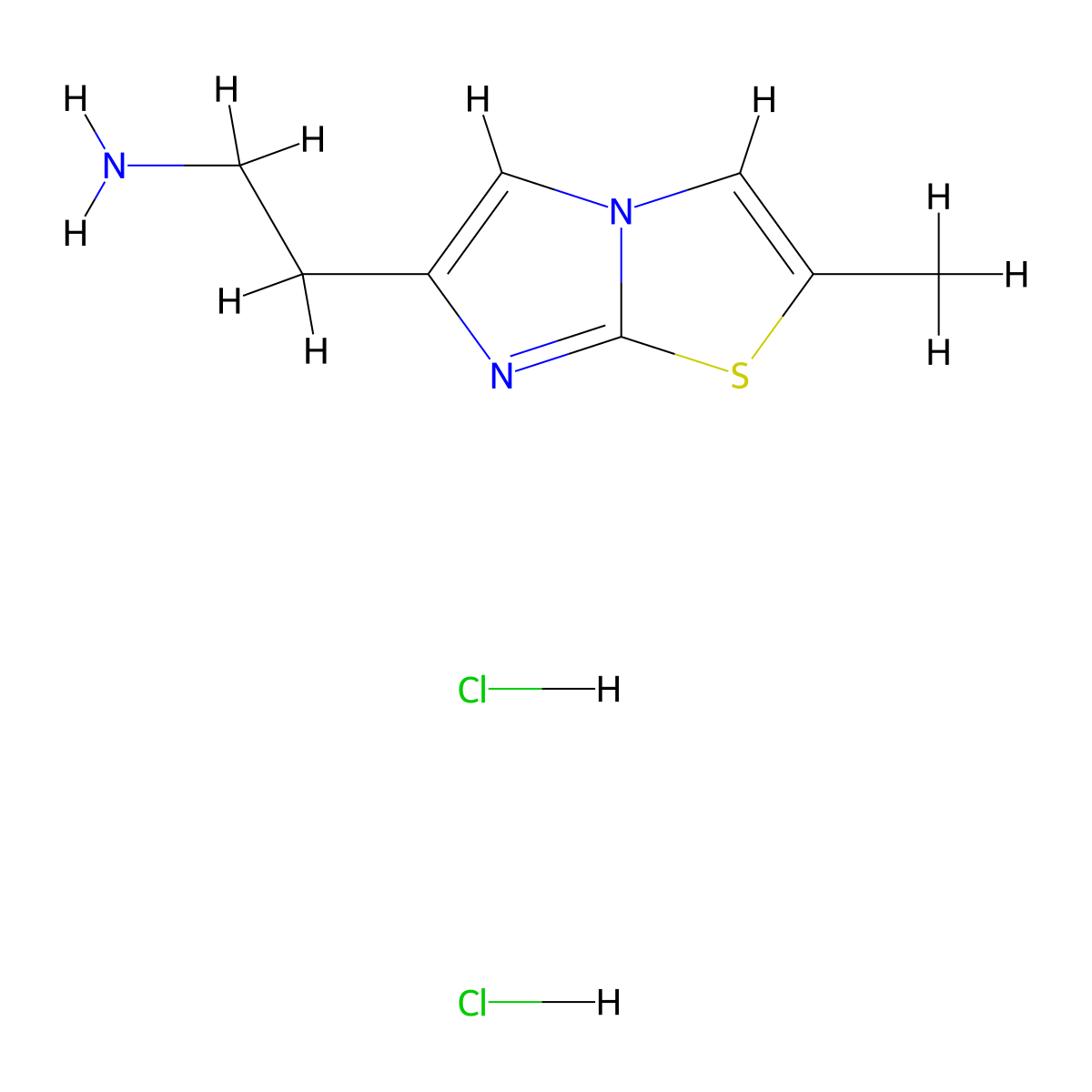 [2-(2-Methylimidazo[2,1-B][1,3]thiazol-6-YL)ethyl]amine dihydrochloride molecular structure, CAS 1443423-82-2