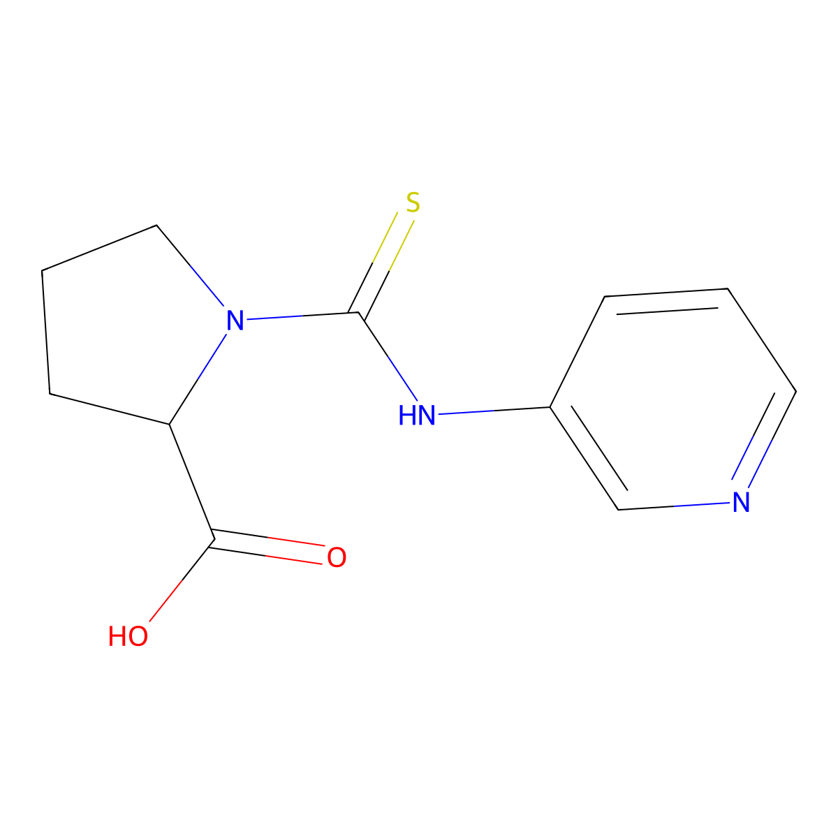 (R)-1-(3-Pyridylthiocarbamoyl)pyrrolidine-2-carboxylic Acid molecular structure, CAS 1443438-29-6