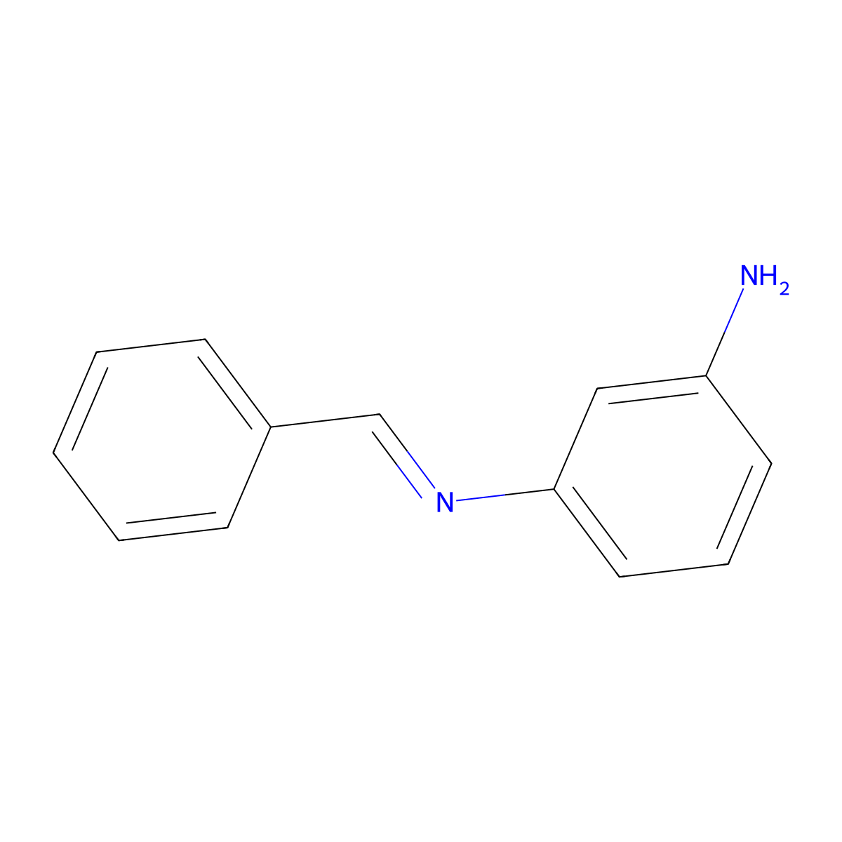 3-[(E)-Benzylideneamino]aniline molecular structure, CAS 144345-13-1