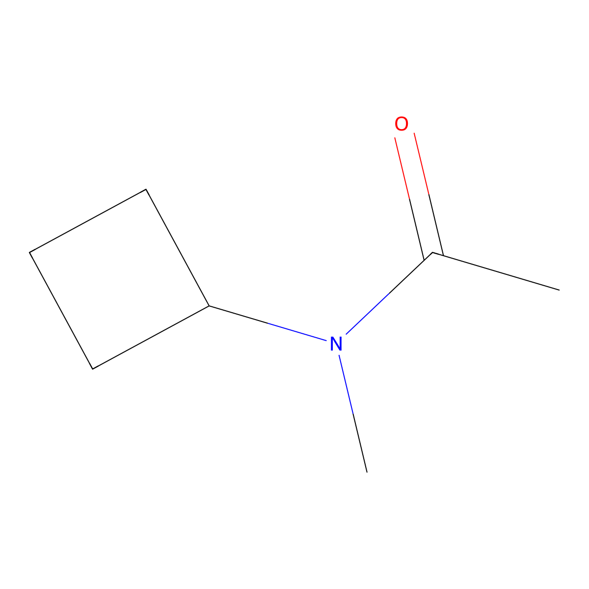 N-cyclobutyl-N-methylacetamide molecular structure, CAS 1443457-71-3