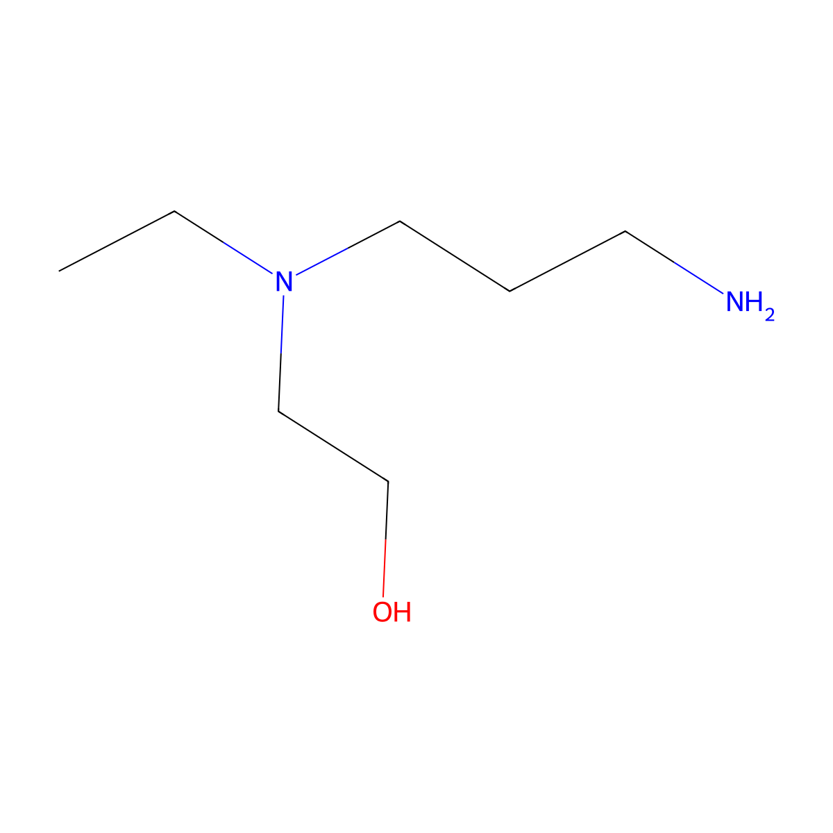 Ethanol, 2-[(3-aminopropyl)ethylamino]- molecular structure, CAS 14435-53-1