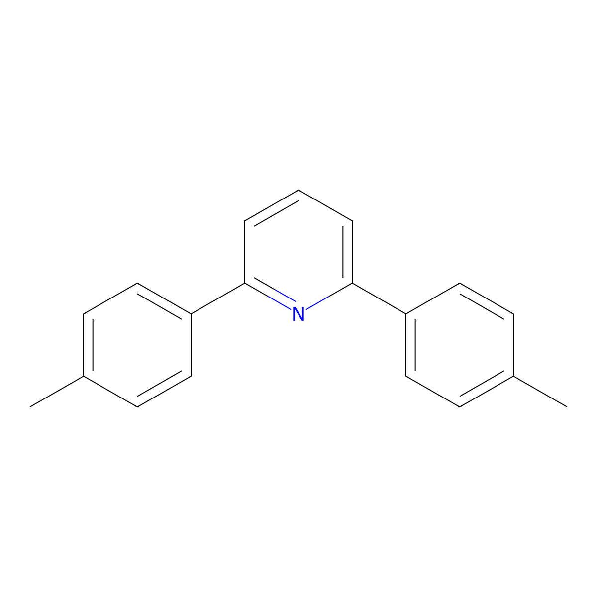 2,6-Bis(p-tolyl)pyridine molecular structure, CAS 14435-88-2