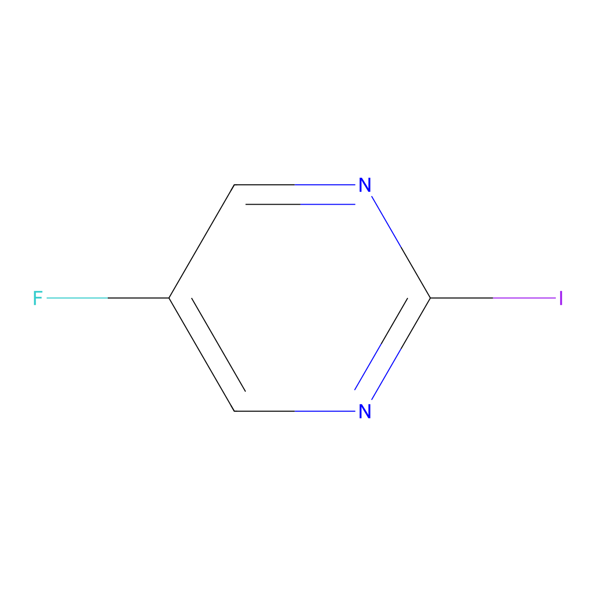 5-Fluoro-2-iodopyrimidine molecular structure, CAS 1443533-34-3