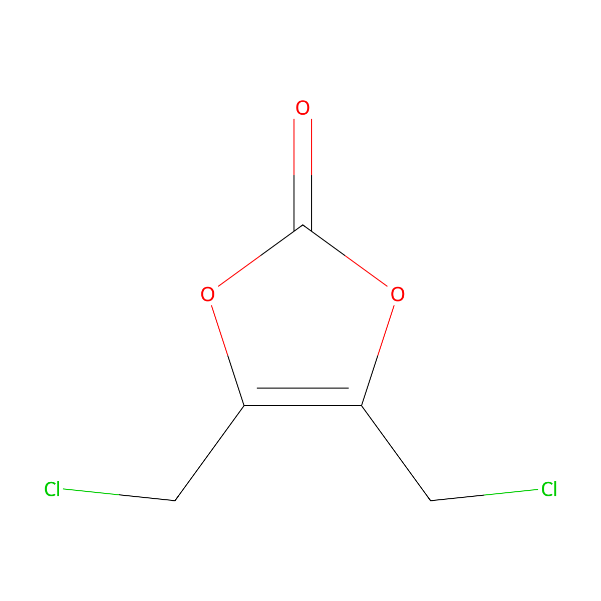 4,5-Bis(chloromethyl)-1,3-dioxol-2-one molecular structure, CAS 1443544-27-1