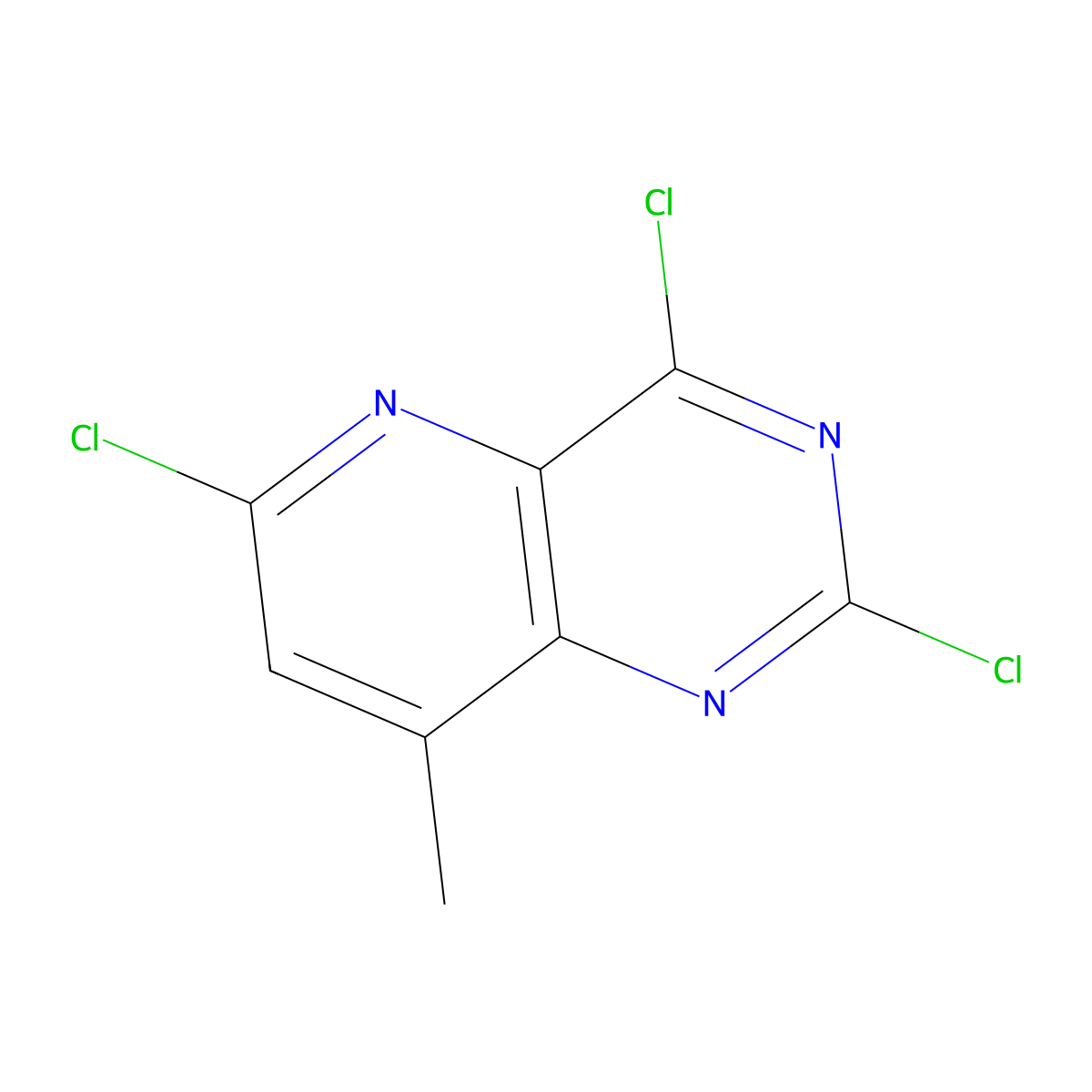 2,4,6-Trichloro-8-methylpyrido[3,2-D]pyrimidine molecular structure, CAS 1443644-46-9