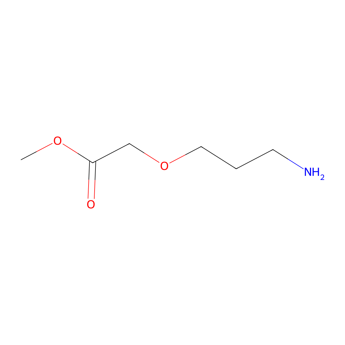 Methyl 2-(3-aminopropoxy)acetate molecular structure, CAS 144367-01-1