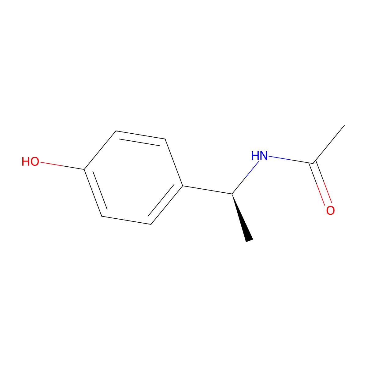 N-[(1S)-1-(4-hydroxyphenyl)ethyl]acetamide molecular structure, CAS 1443670-29-8
