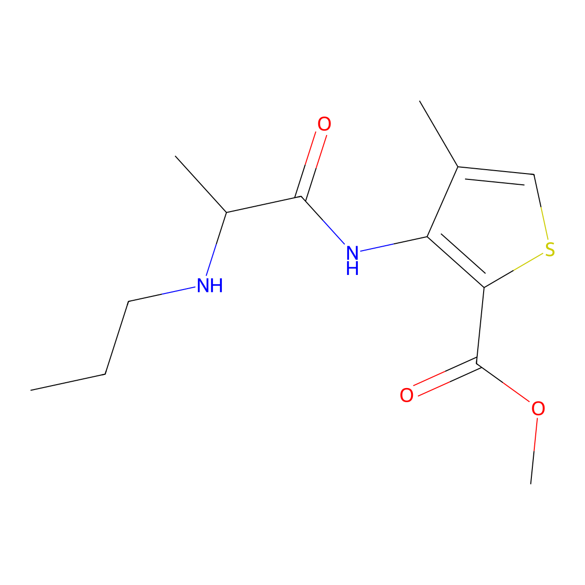 Articaine, (S)- molecular structure, CAS 1443683-48-4