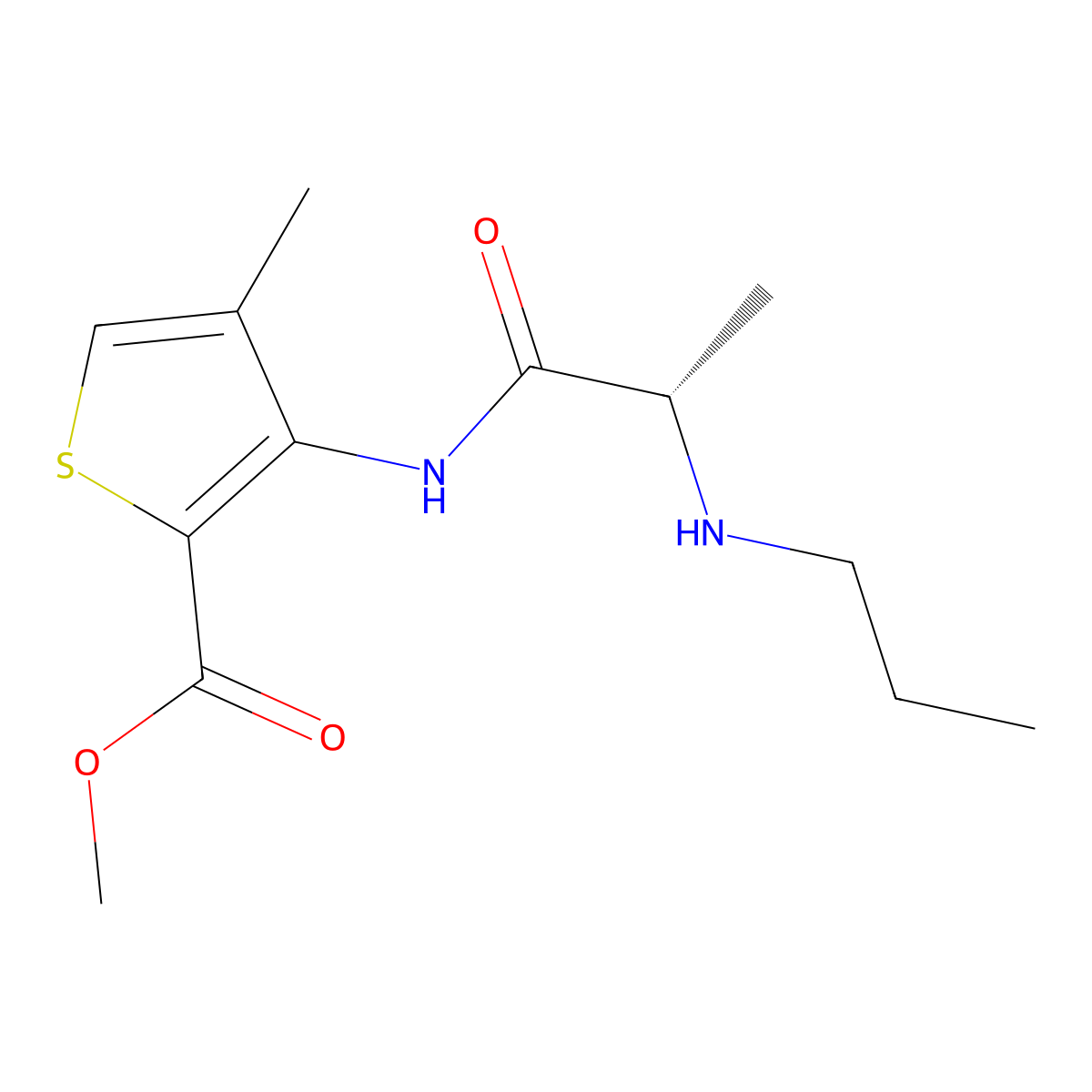 Articaine, (S)- molecular structure, CAS 1443683-48-4