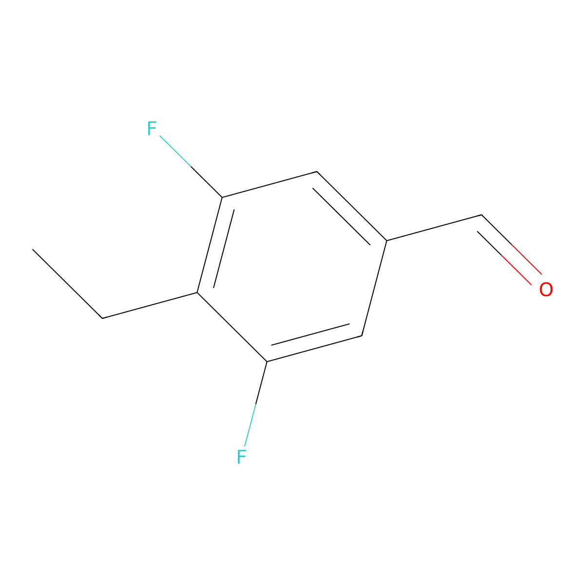 4-Ethyl-3,5-difluorobenzaldehyde molecular structure, CAS 1443684-35-2