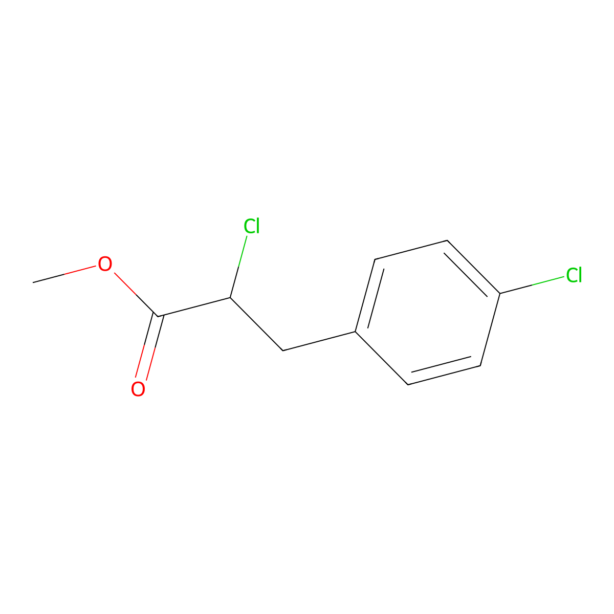Chlorfenprop-methyl molecular structure, CAS 14437-17-3