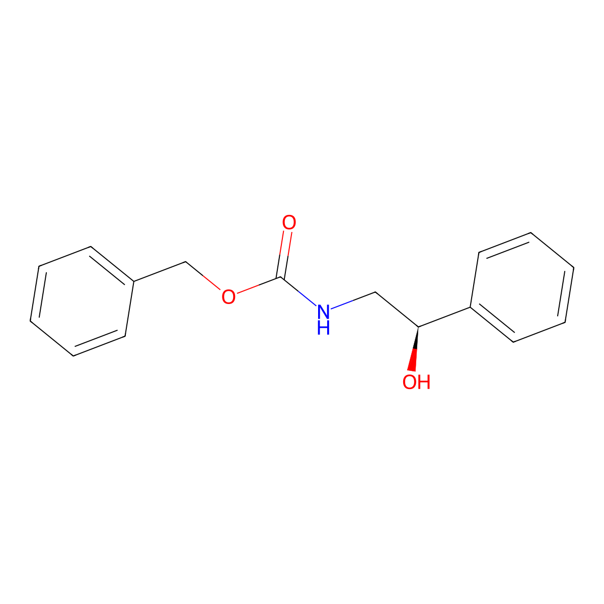 (R)-Benzyl (2-hydroxy-2-phenylethyl)carbamate molecular structure, CAS 144372-50-9
