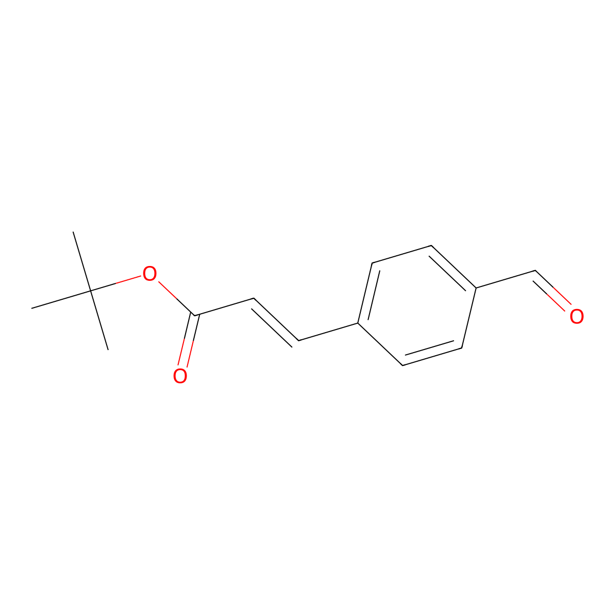 (E)-tert-Butyl 3-(4-formylphenyl)acrylate molecular structure, CAS 144374-53-8