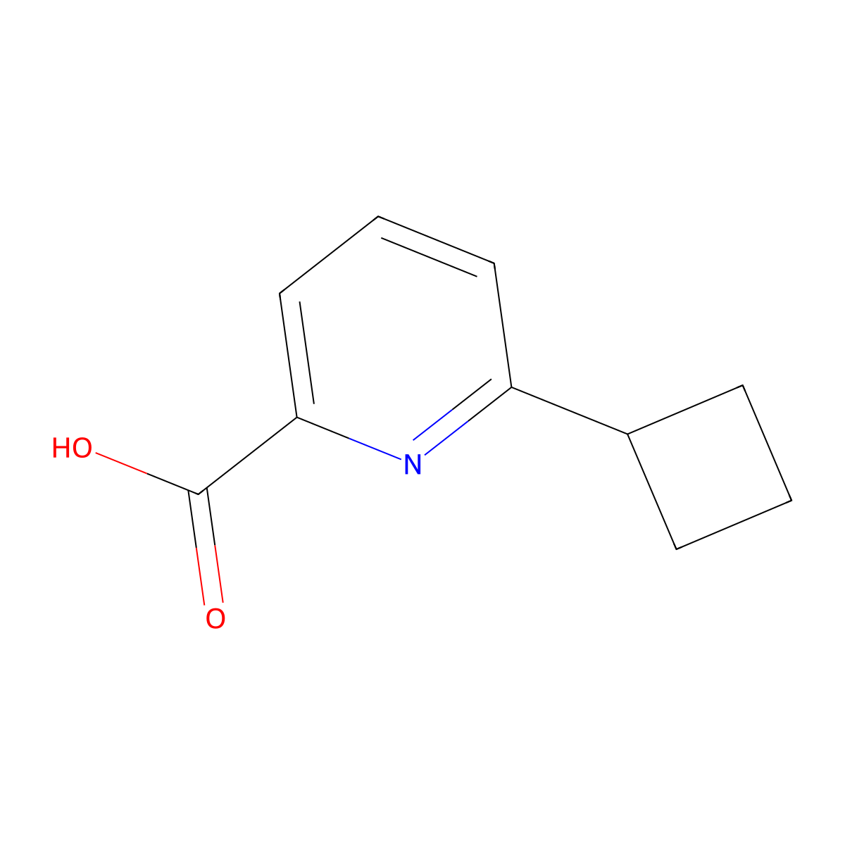 6-Cyclobutylpicolinic acid molecular structure, CAS 1443759-37-2