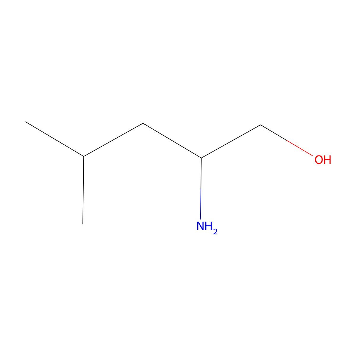 L-Leucinol molecular structure, CAS 14438-11-0