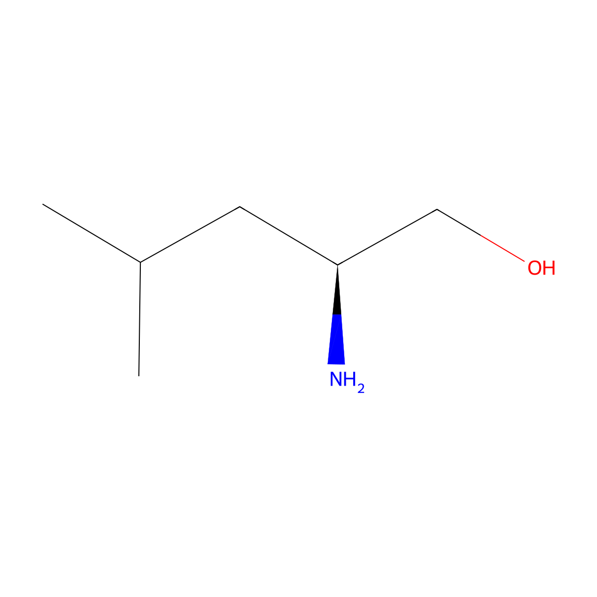 L-Leucinol molecular structure, CAS 14438-11-0