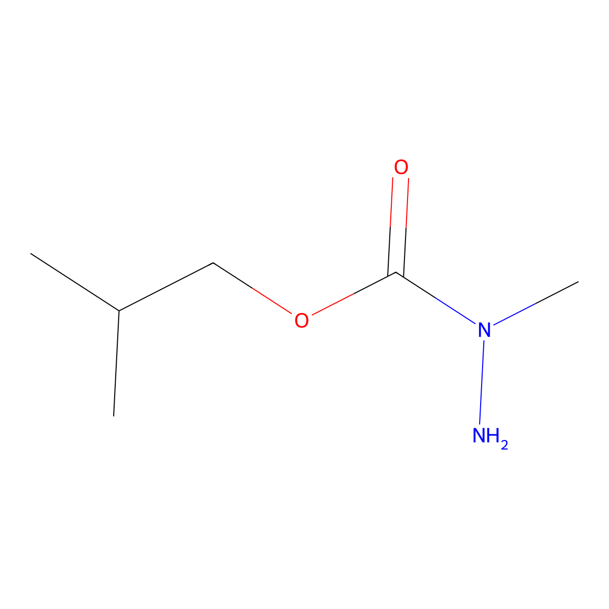 N-Methyl(2-methylpropoxy)carbohydrazide molecular structure, CAS 144386-45-8