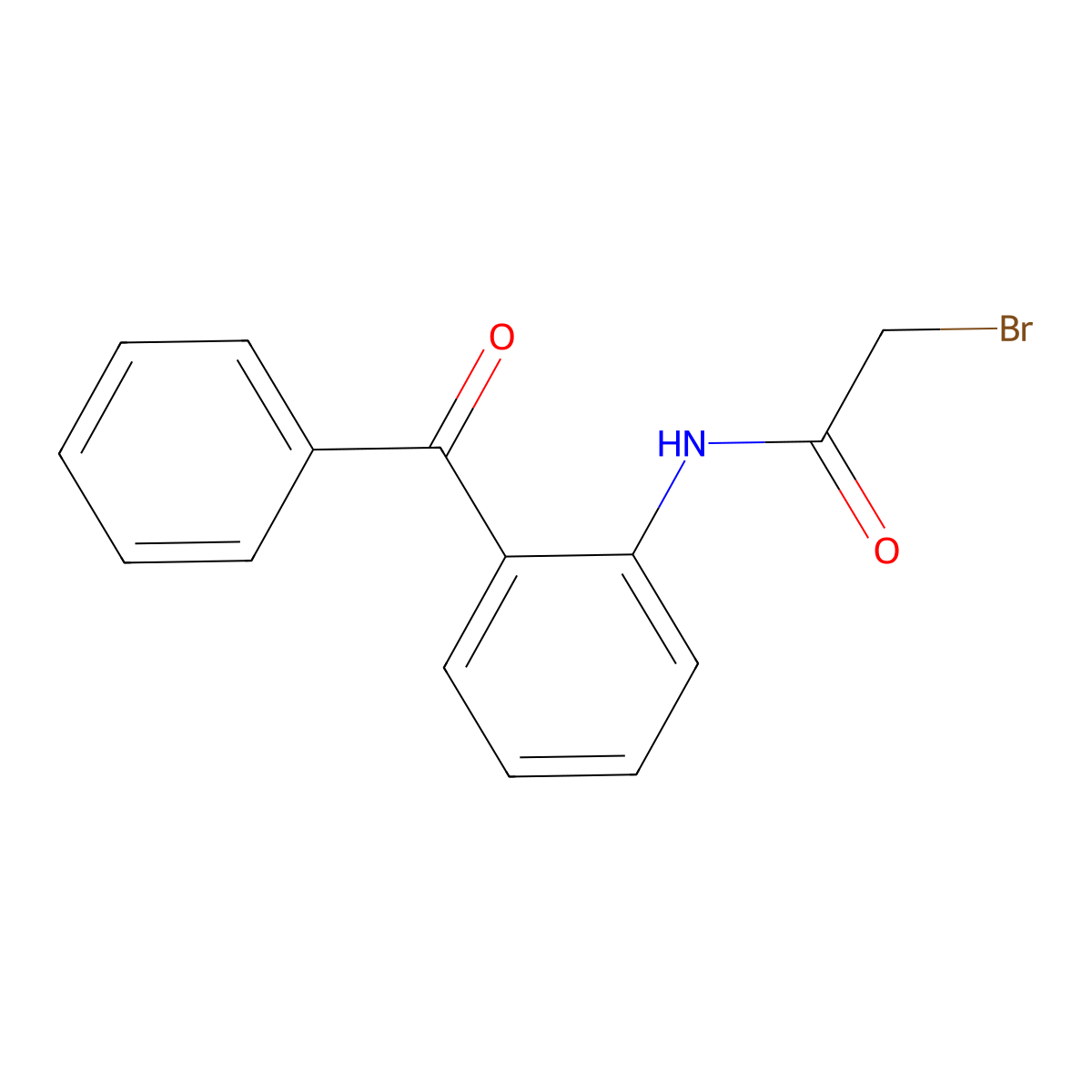N-(2-Benzoylphenyl)-2-bromoacetamide molecular structure, CAS 14439-71-5
