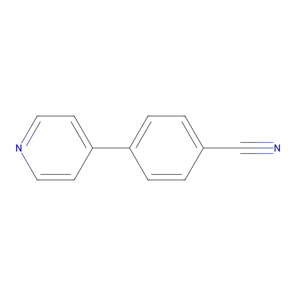 4-(Pyridin-4-yl)benzonitrile molecular structure, CAS 144397-70-6