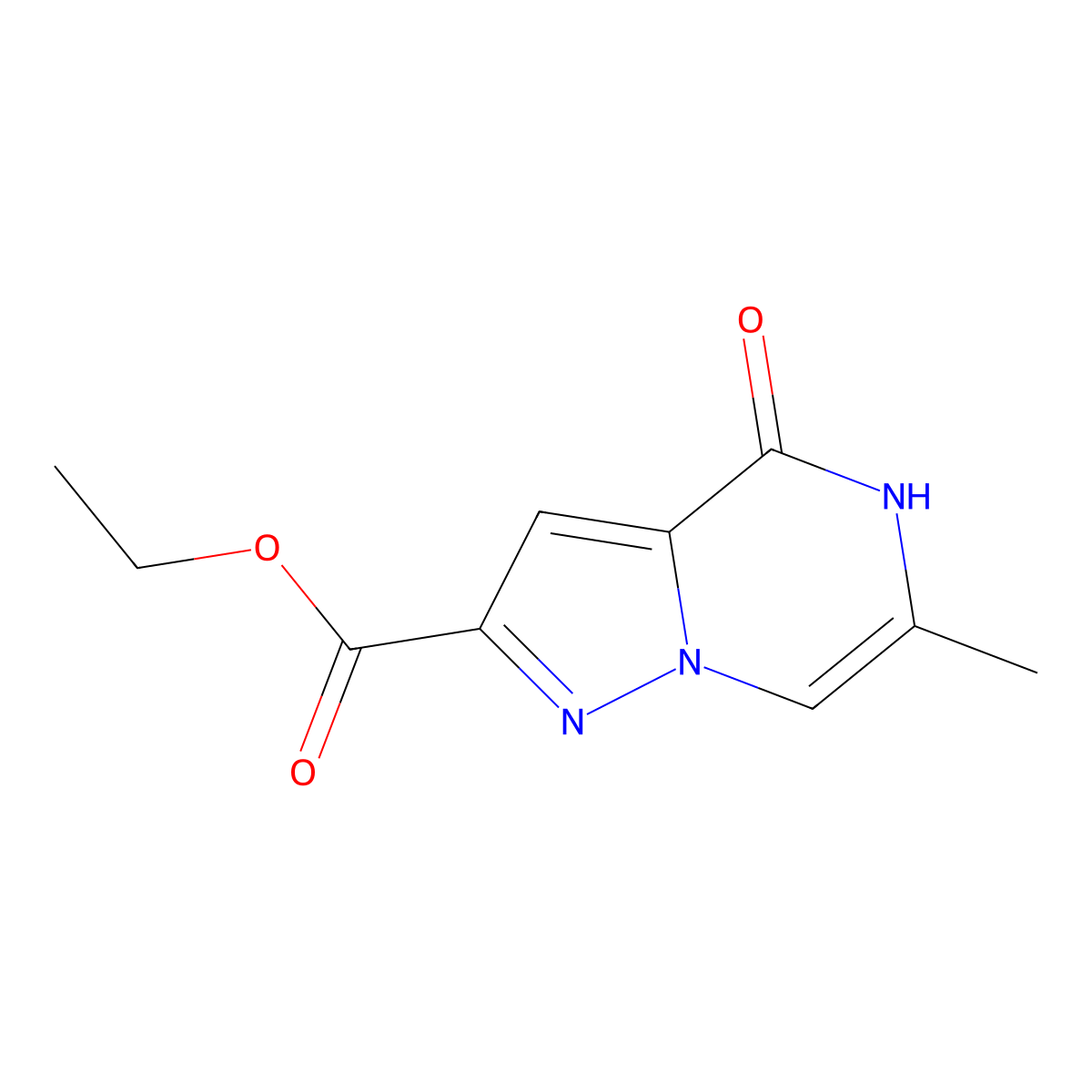 Ethyl 4-Hydroxy-6-methylpyrazolo[1,5-a]pyrazine-2-carboxylate molecular structure, CAS 1443978-76-4