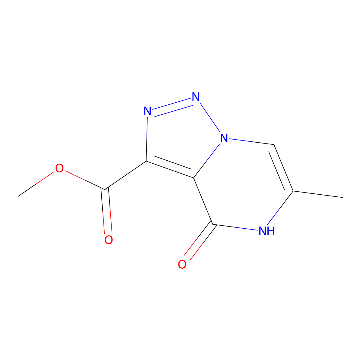 Methyl 6-methyl-4-oxo-4,5-dihydro[1,2,3]triazolo[1,5-a]pyrazine-3-carboxylate molecular structure, CAS 1443978-77-5