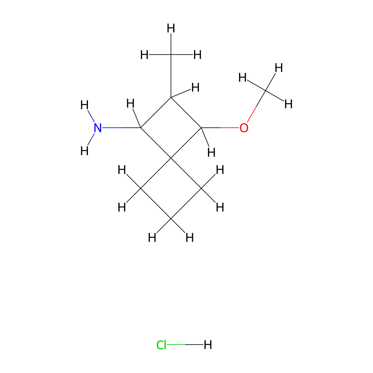 3-Methoxy-2-methylspiro(3.3)heptan-1-amine hydrochloride molecular structure, CAS 1443979-49-4