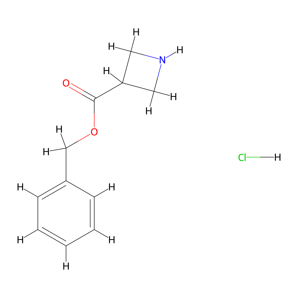 Benzyl azetidine-3-carboxylate hydrochloride molecular structure, CAS 1443979-76-7