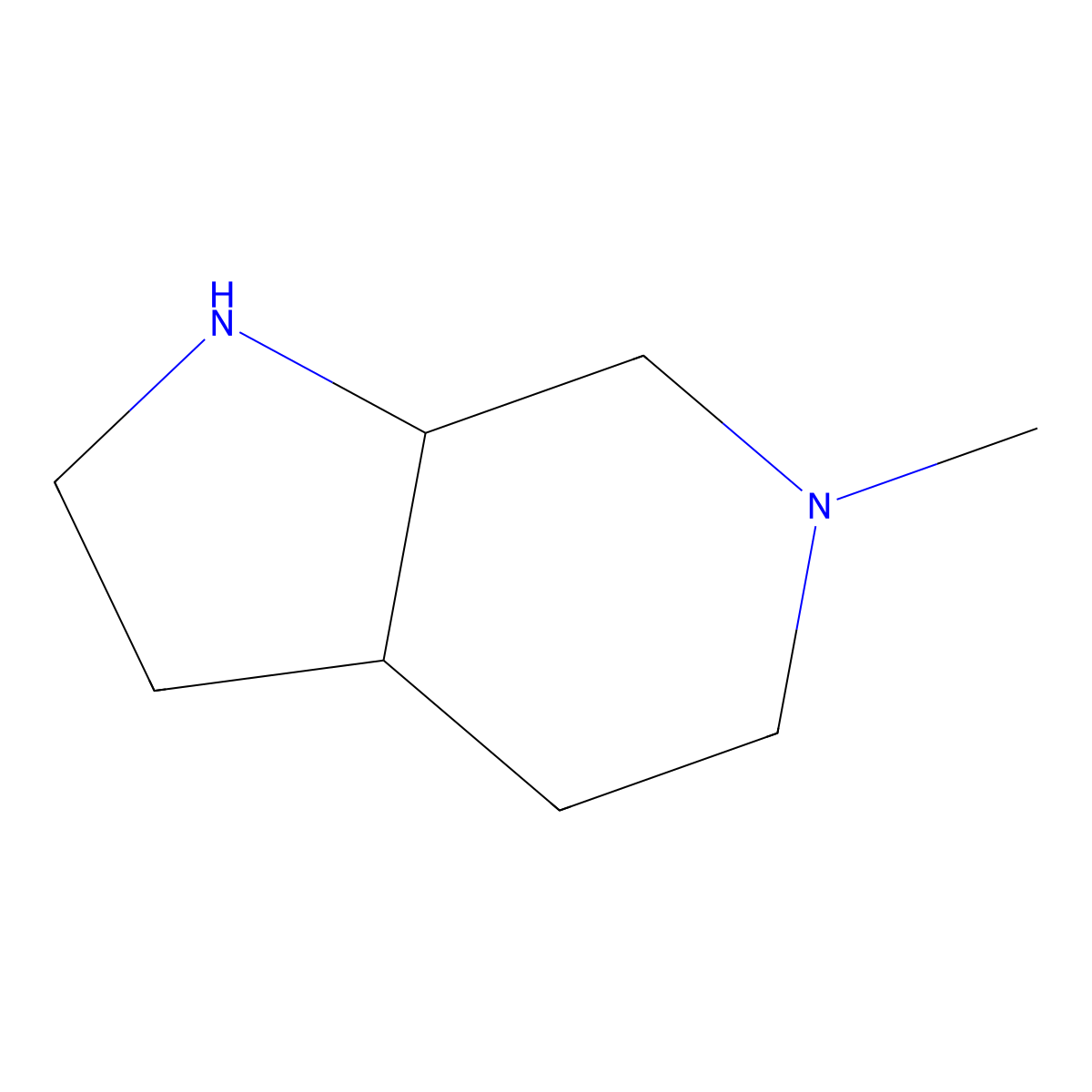 6-Methyloctahydro-1H-pyrrolo[2,3-c]pyridine molecular structure, CAS 1443980-22-0