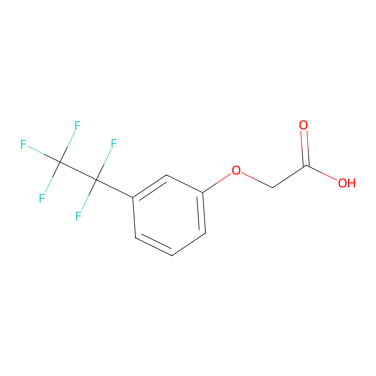 2-(3-(Pentafluoroethyl)phenoxy)acetic acid molecular structure, CAS 1443980-32-2