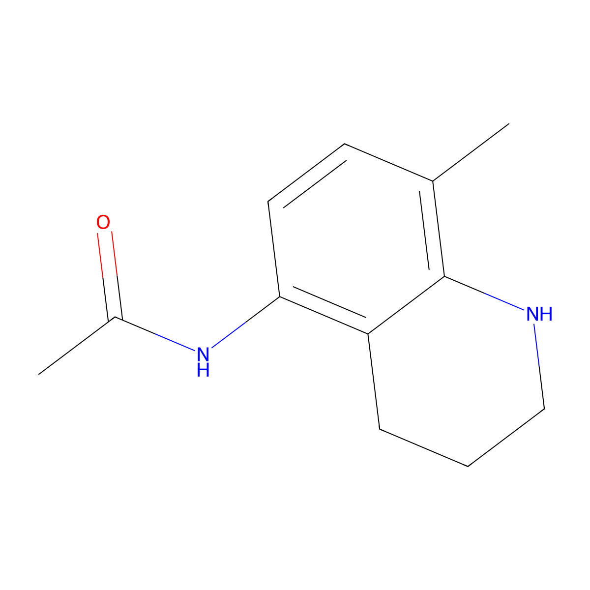 N-(8-methyl-1,2,3,4-tetrahydroquinolin-5-yl)acetamide molecular structure, CAS 1443980-33-3