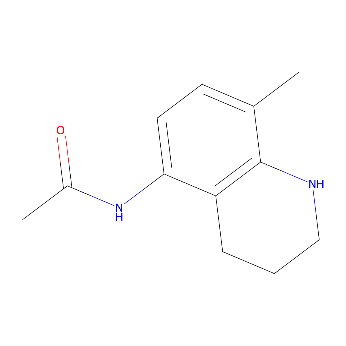 N-(8-methyl-1,2,3,4-tetrahydroquinolin-5-yl)acetamide molecular structure, CAS 1443980-33-3